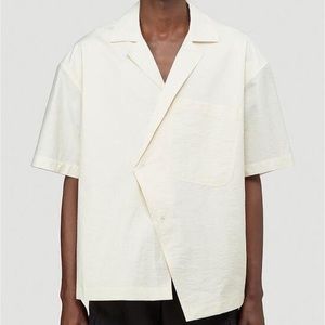 JACQUEMUS SS21 La Chemise Novi Asymmetrical Shirt